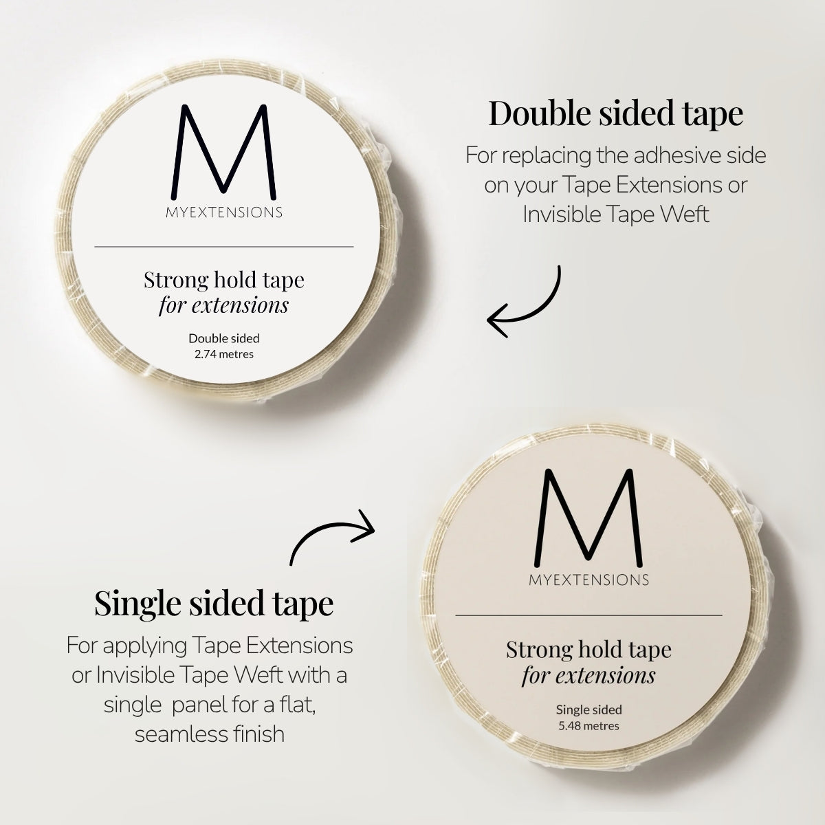 Dubbelzijdige tape voor extensions - Rol