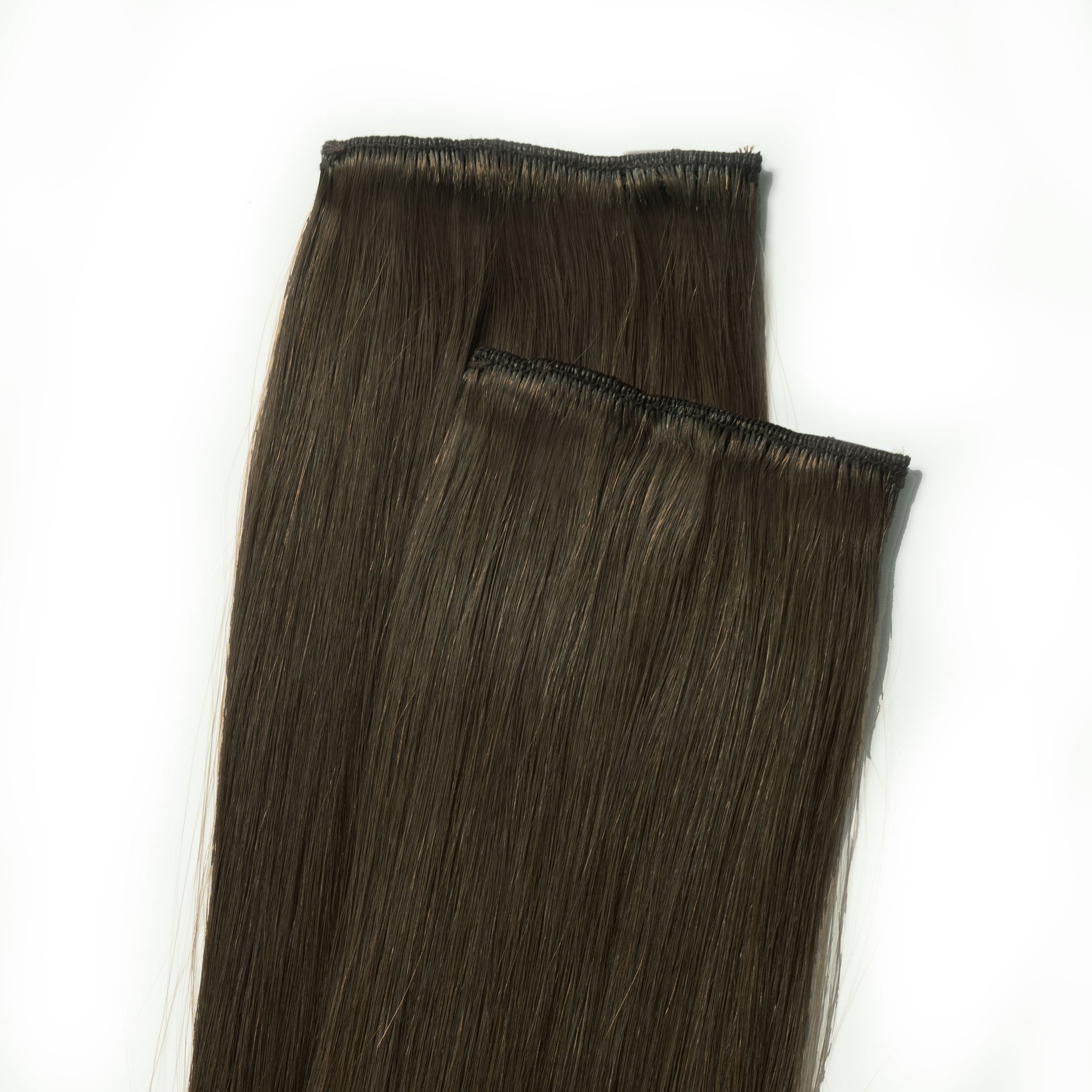 Clip in extensions - Extra Dark Ash Brown 1C