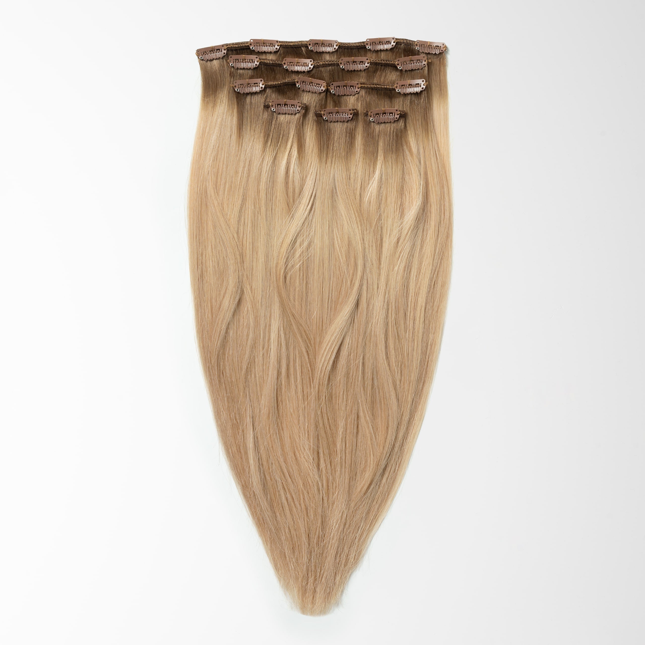 Clip in extensions - Natural Blonde Root 5B+15