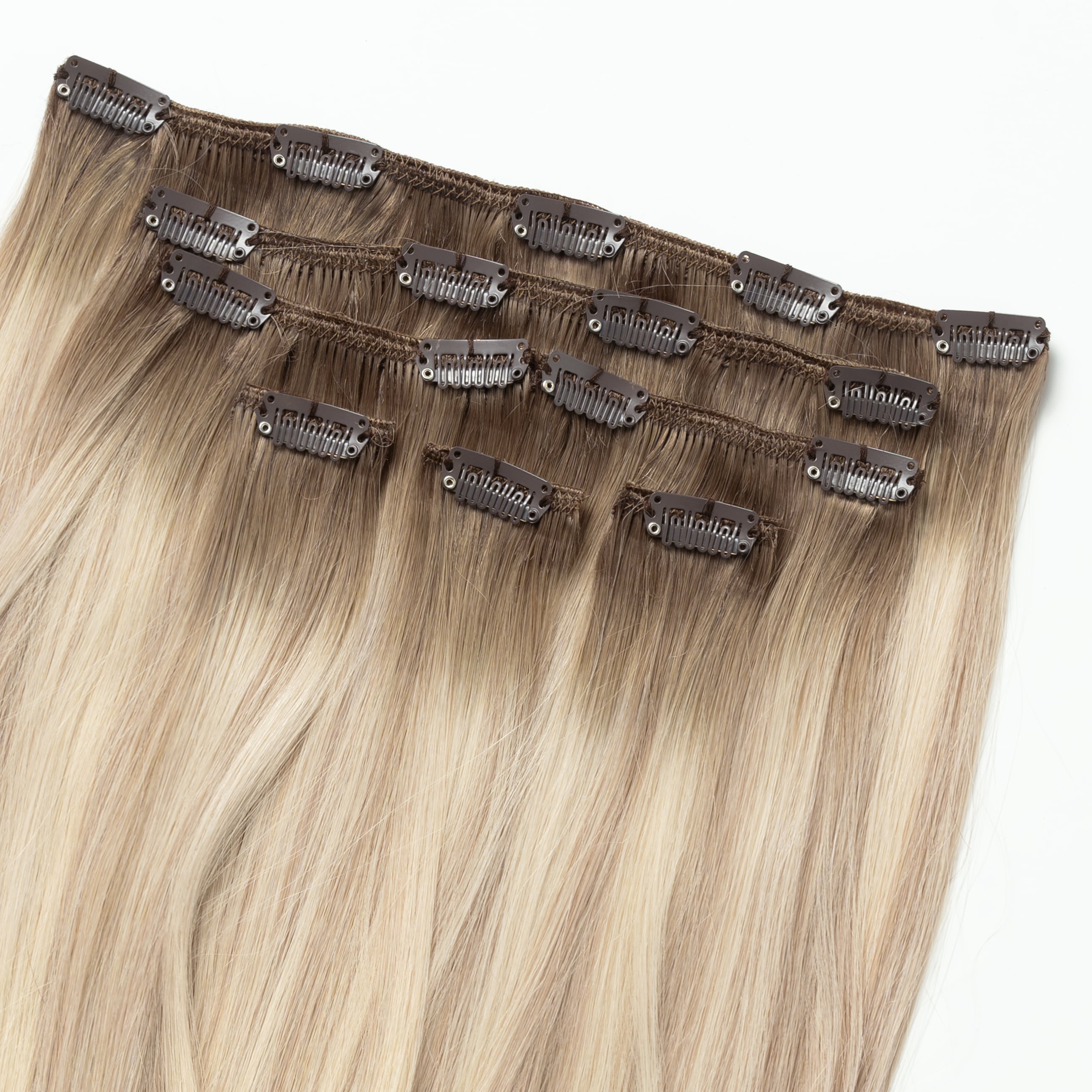 Clip in extensions - Beige Blonde Mix Root 5B+16B/60B