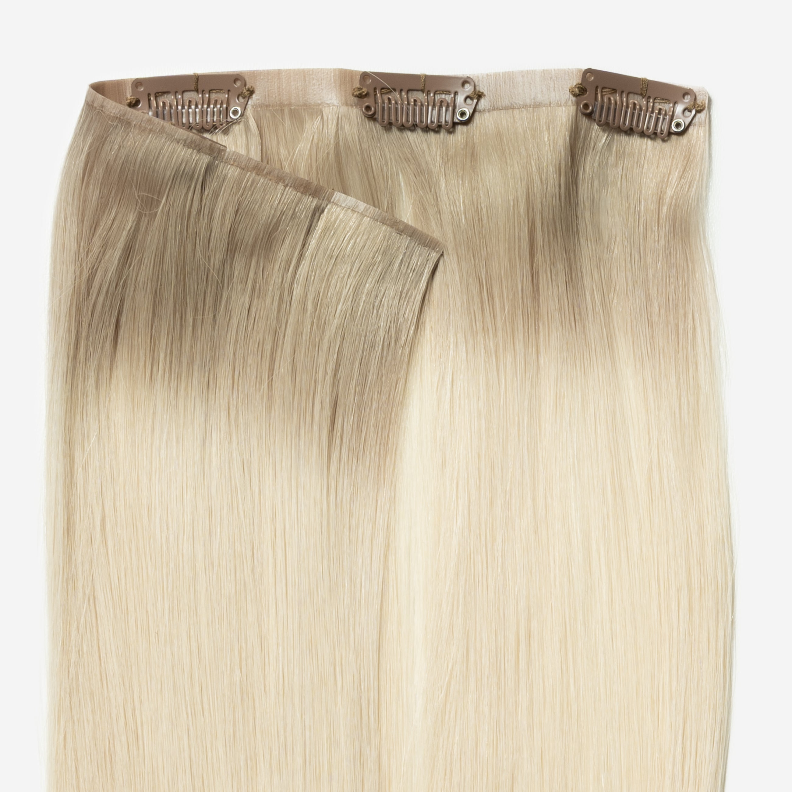 Invisible Clip In - Light Ash Blonde Root 16B+60B