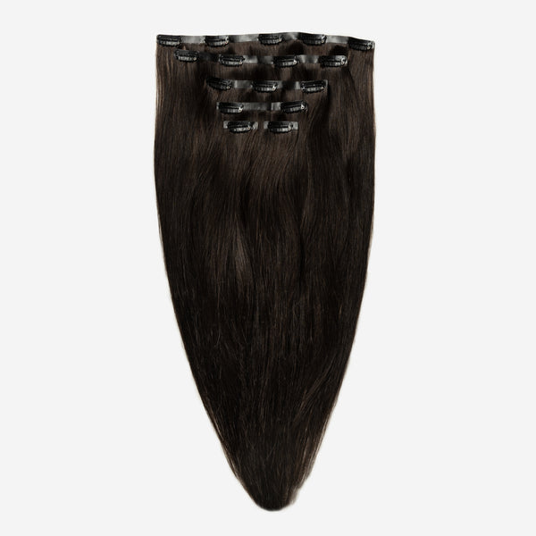Invisible Clip In - Dark Natural Brown 1A Invisible Clip In - Dark Natural Brown 1A