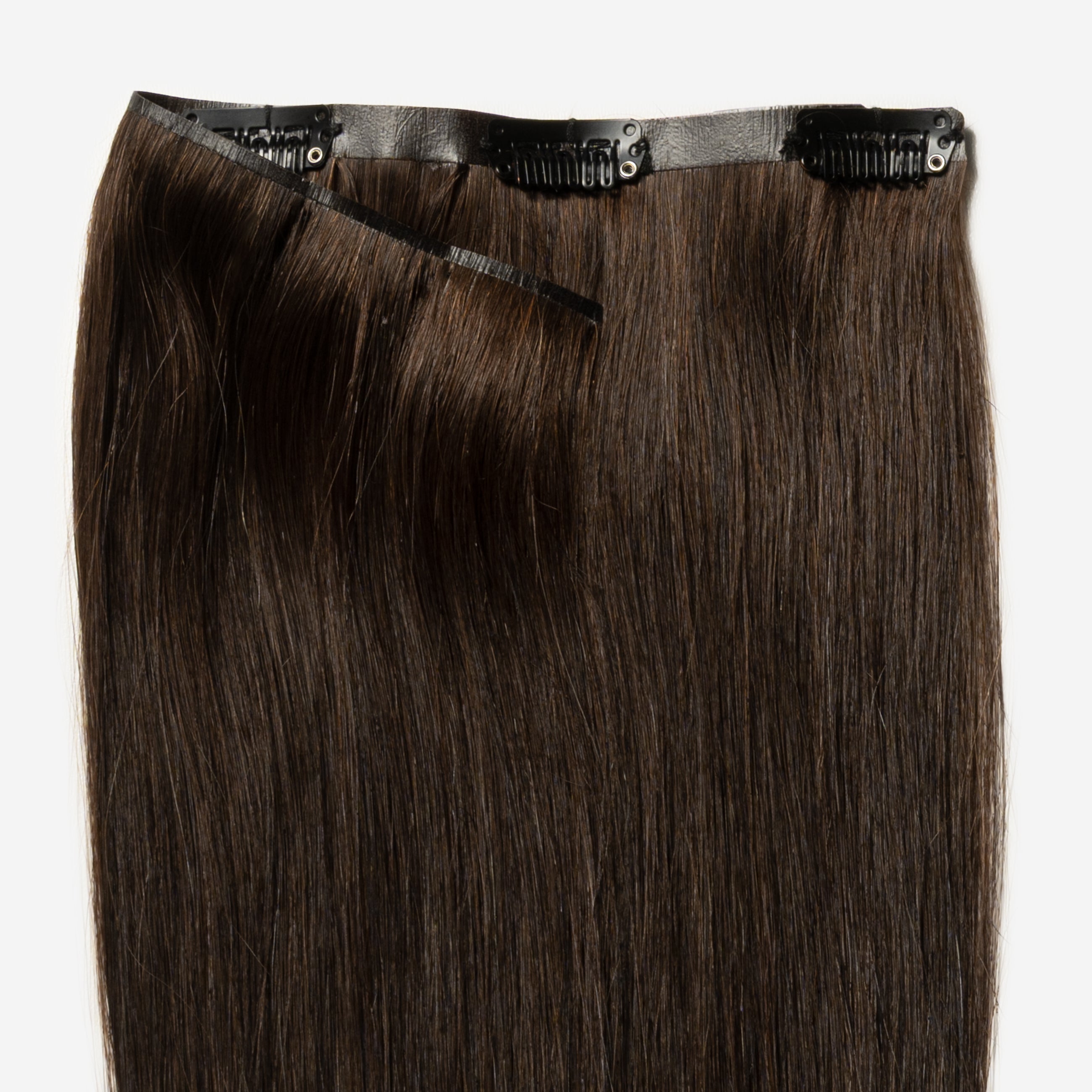 Invisible Clip In - Dark Chocolate Brown 1B