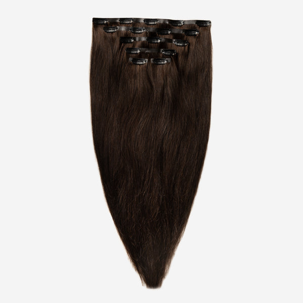 Invisible Clip In - Dark Chocolate Brown 1B Invisible Clip In - Dark Chocolate Brown 1B