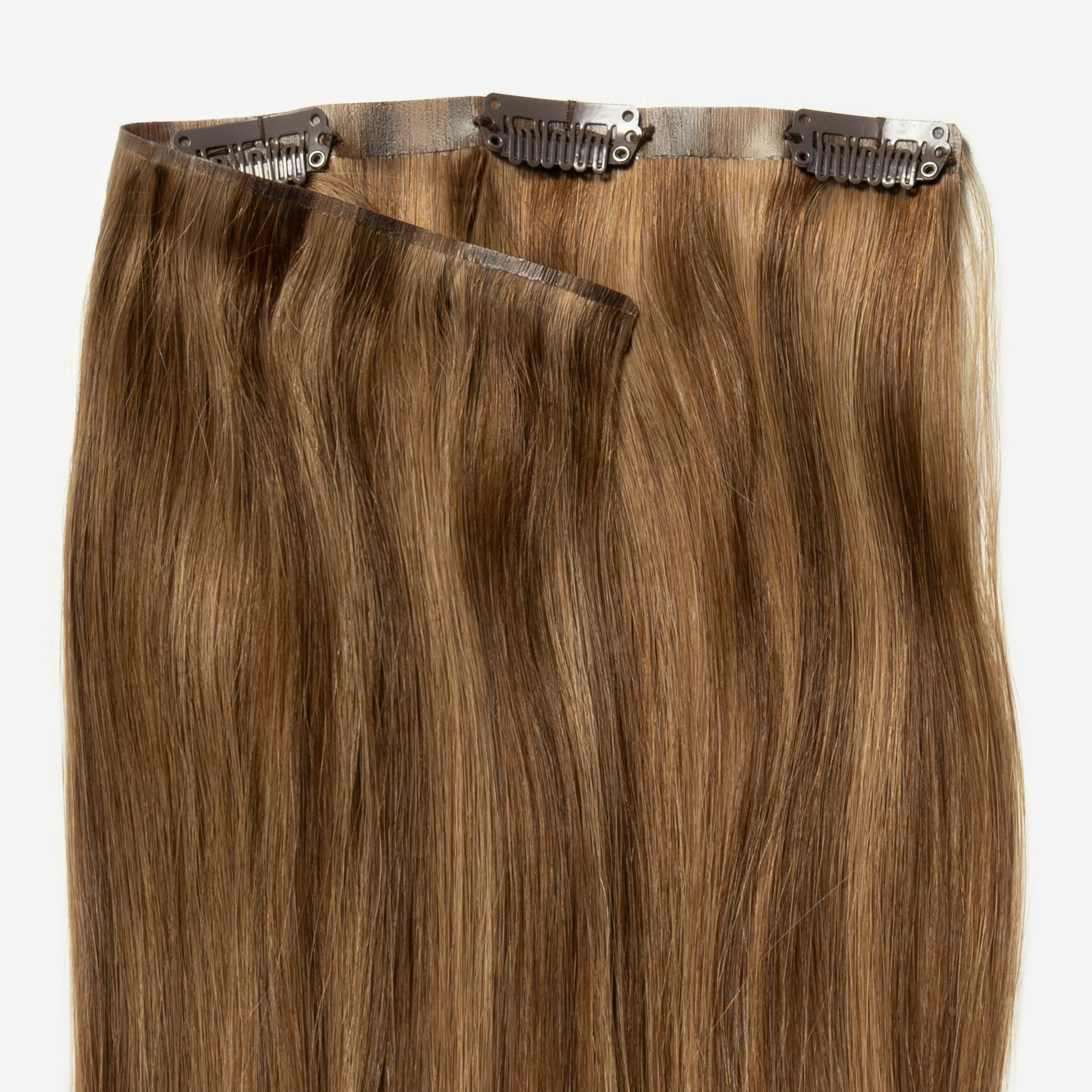 Invisible Clip In - Warm Brown Mix 4/7