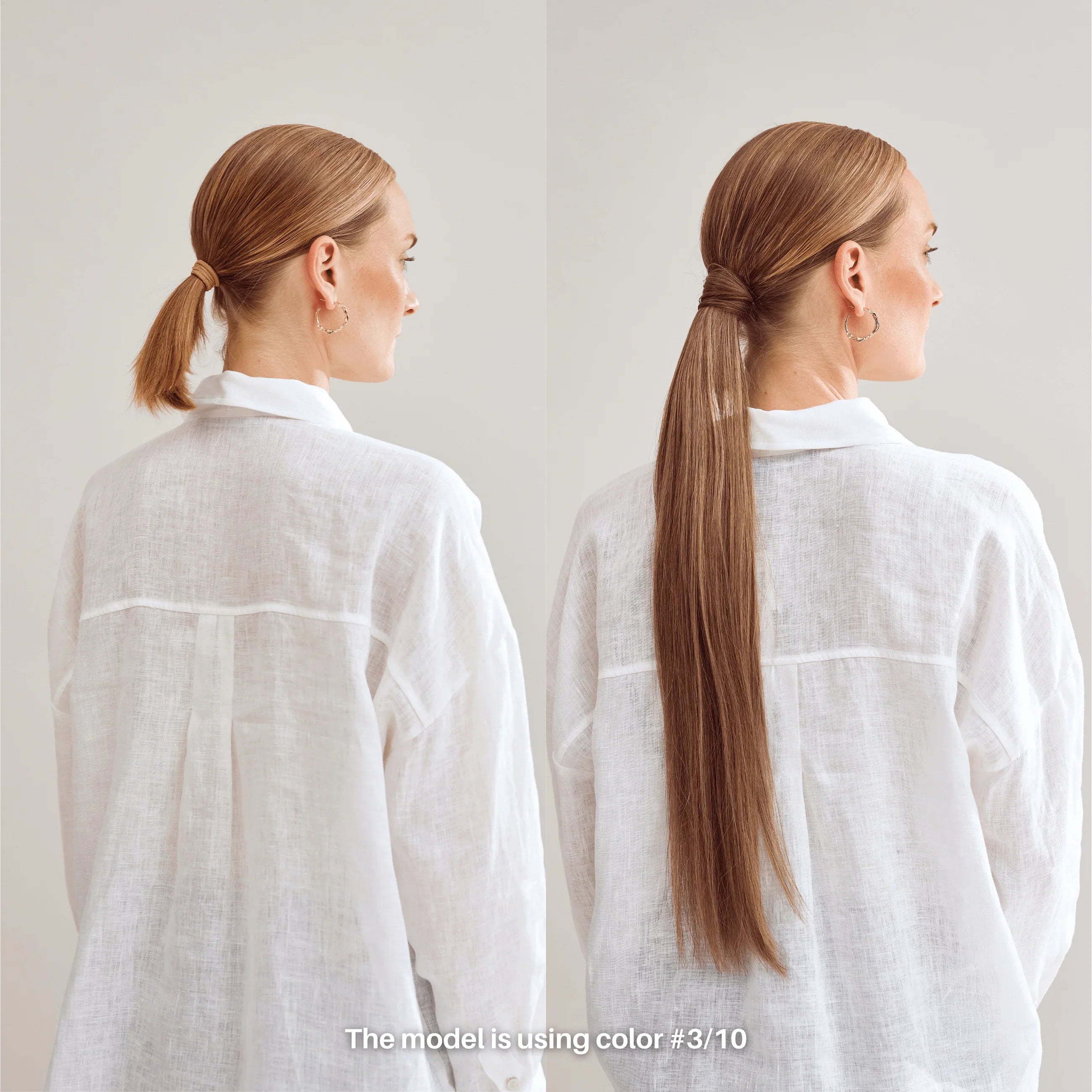 Ponytail extensions - Dark Beige Blonde 12B