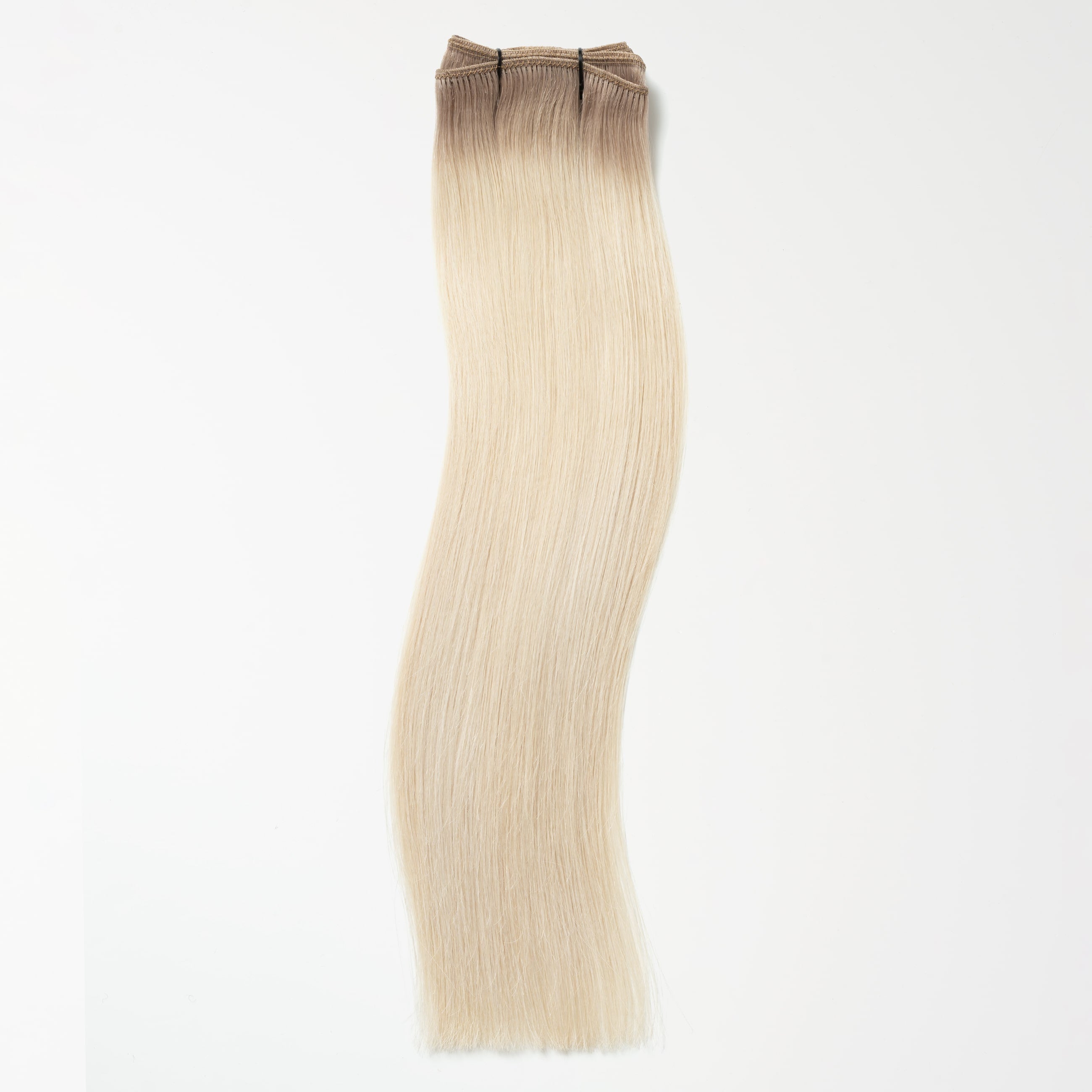 Weft extensions - Light Ash Blonde Root 16B+60B