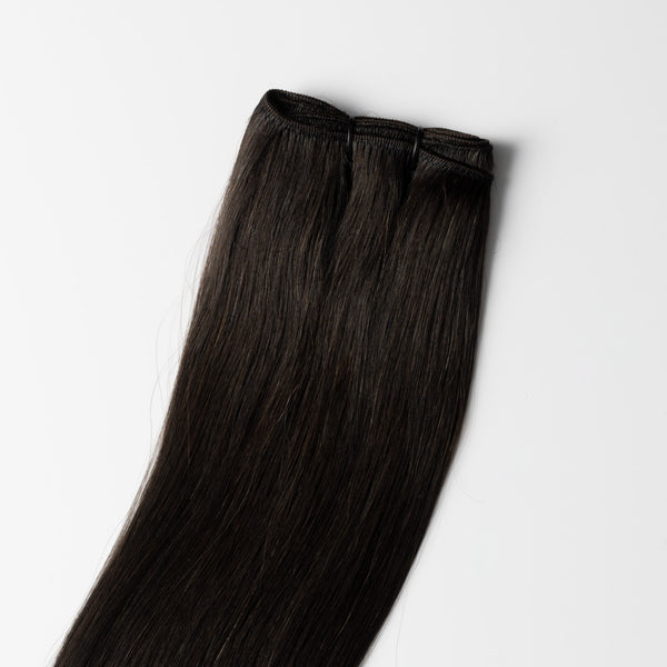 Weft extensions - Dark Natural Brown 1A Weft extensions - Dark Natural Brown 1A