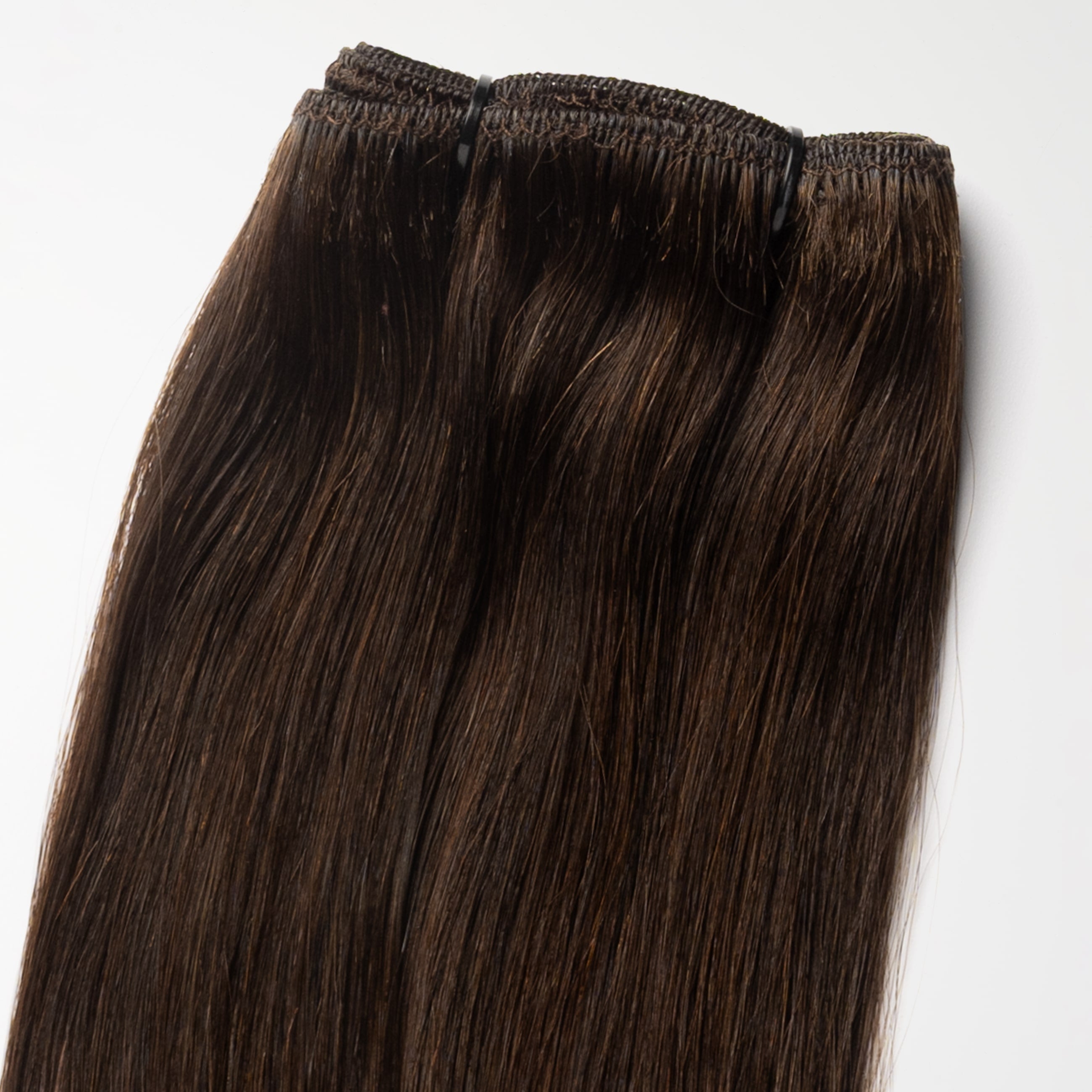 Weft extensions - Dark Chocolate Brown 1B