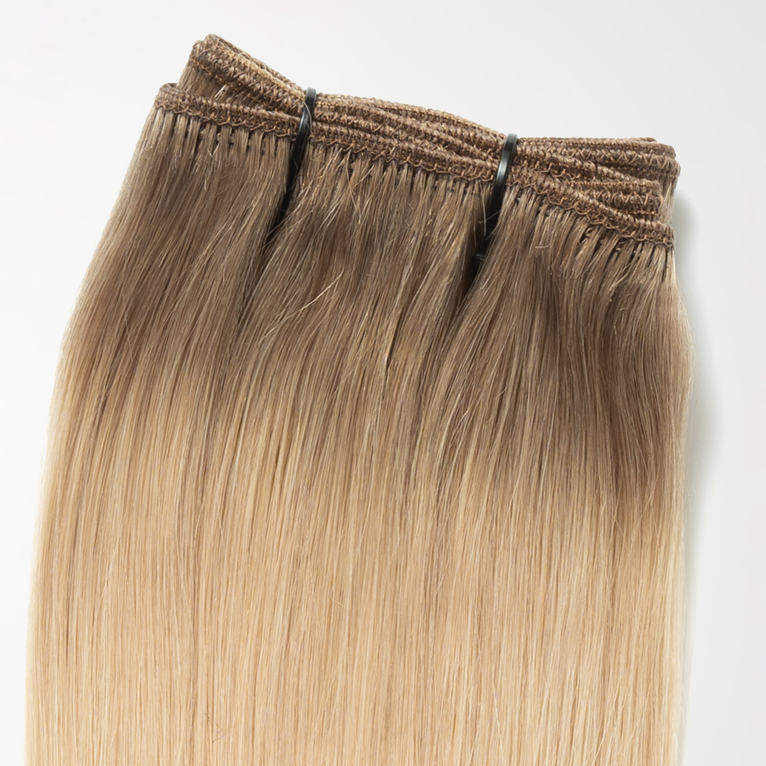 Weft extensions - Natural Blonde Root 5B+15