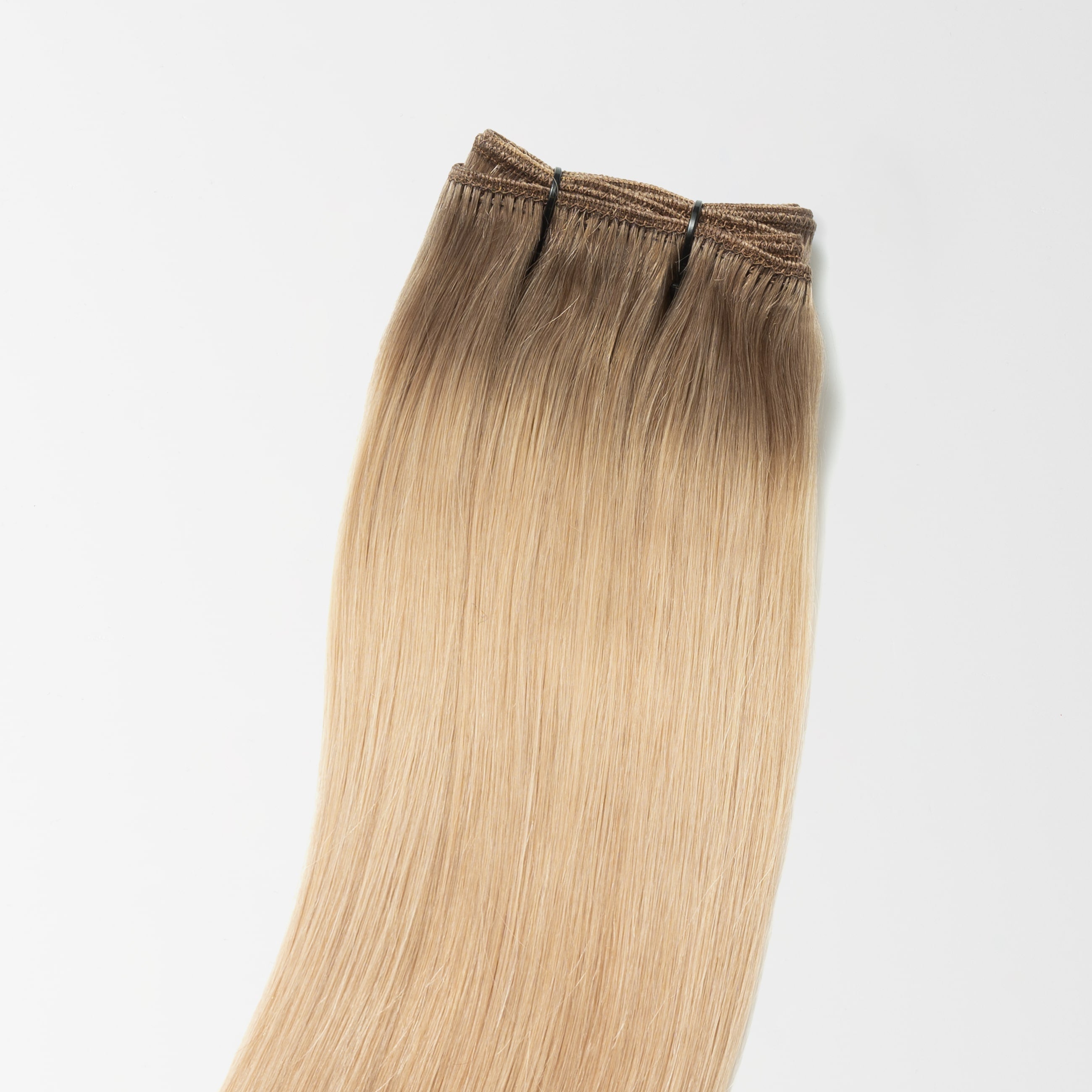 Weft extensions - Natural Blonde Root 5B+15