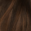 Weft extensions - Dark Chocolate Brown Balayage 1A+4