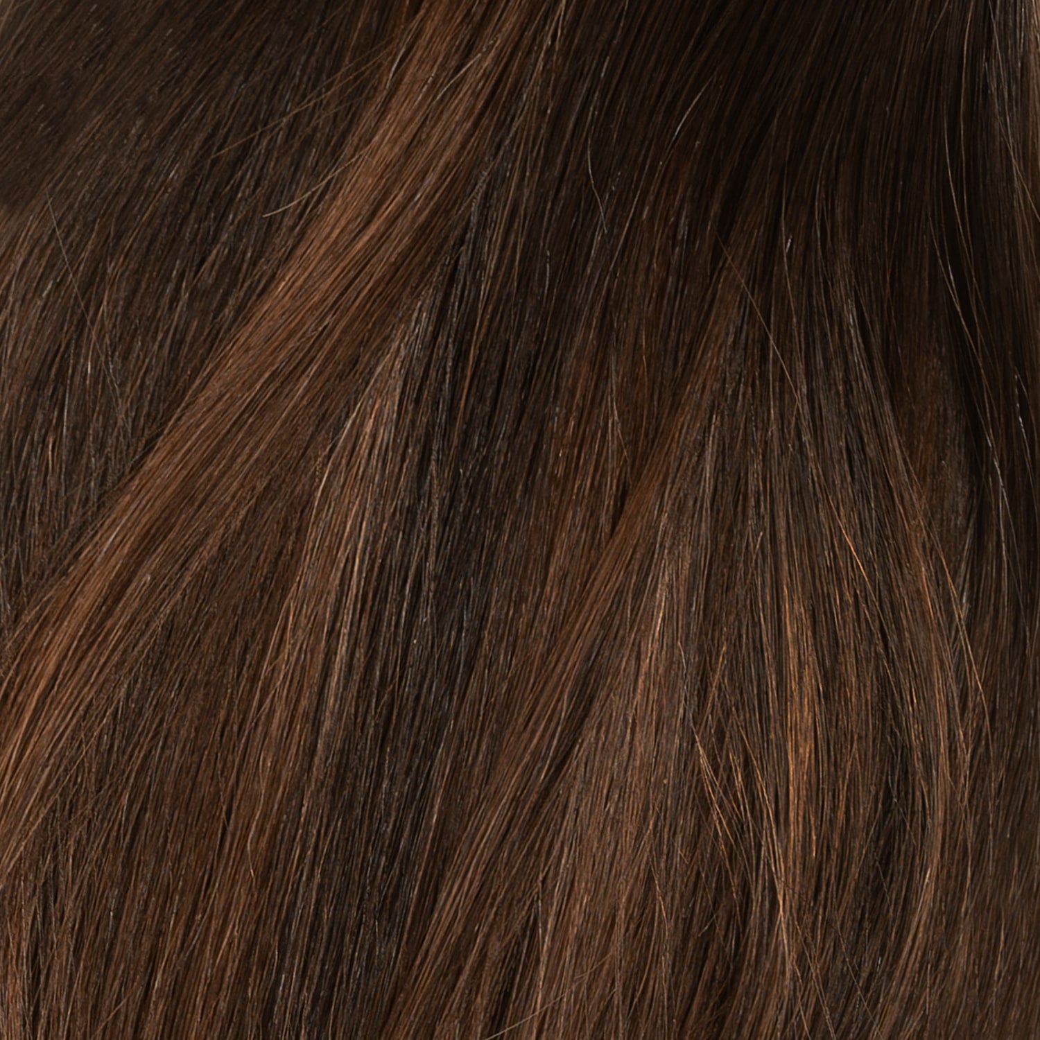 Weft extensions - Dark Chocolate Brown Balayage 1A+4