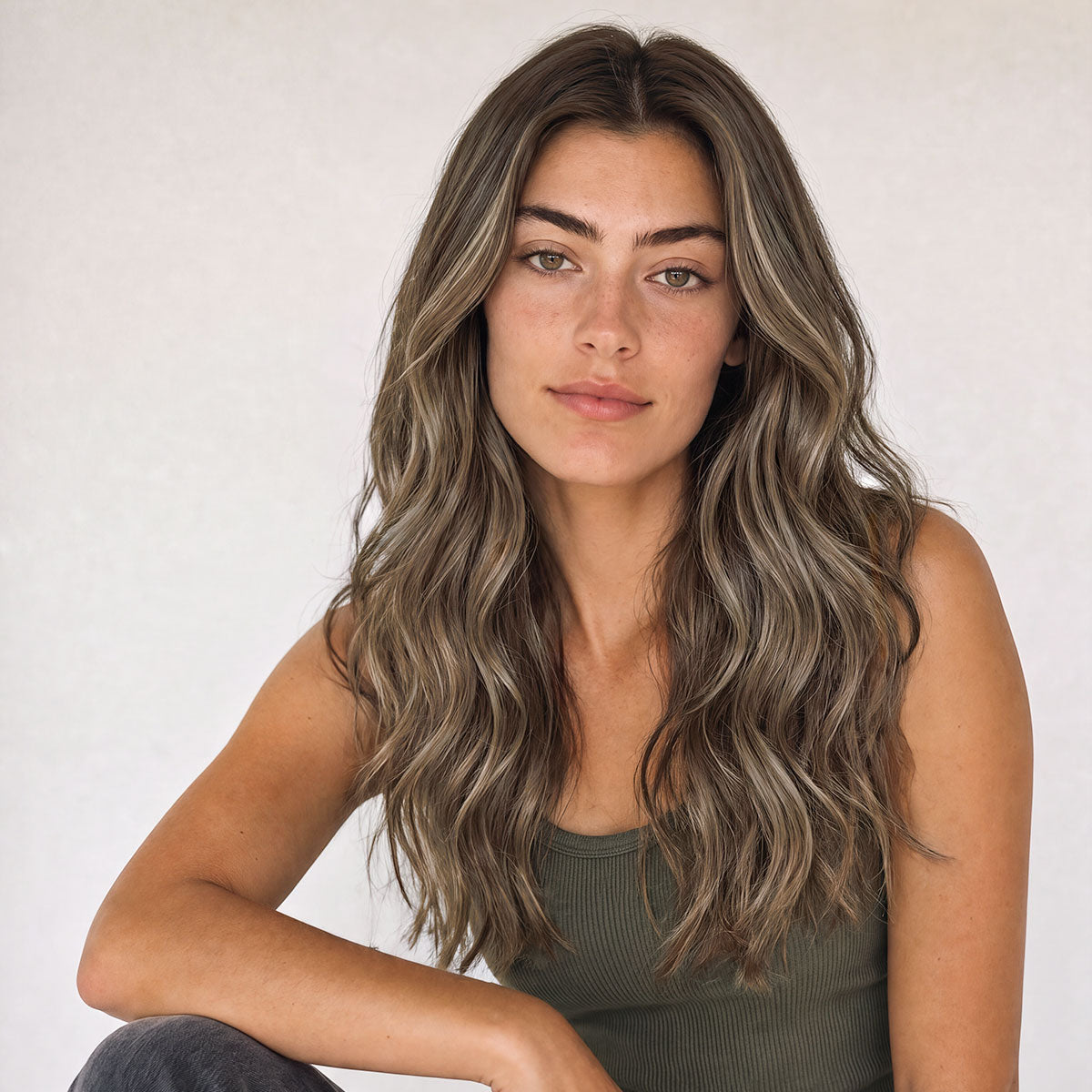 Tape extensions - Ash Brown Balayage 2C+5B