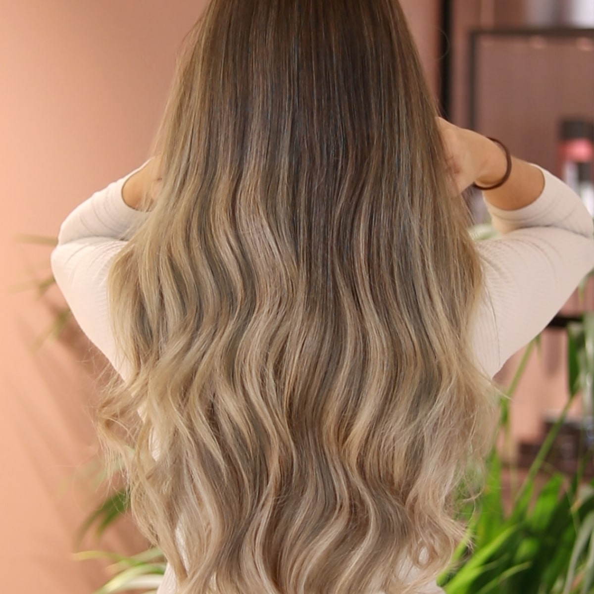 Invisible weft - Beige Blonde Balayage 3B+16B