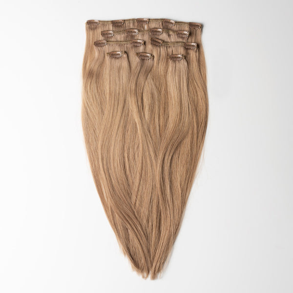 Clip in extensions - Dark Ash Brown 2C