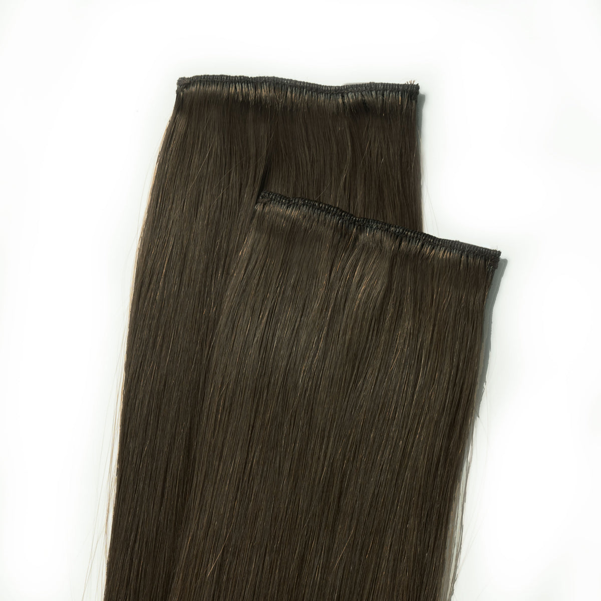 Clip in extensions - Extra Dark Ash Brown 1C