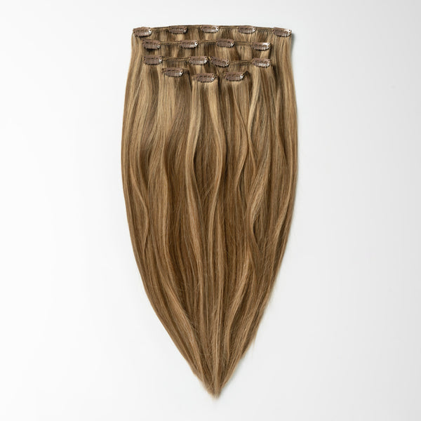 Clip in extensions - Dark Ash Brown 2C