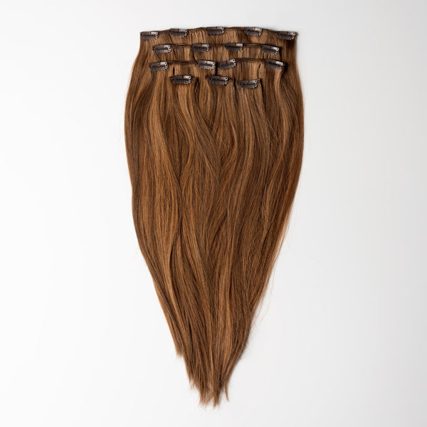 Clip in extensions - Dark Ash Brown 2C