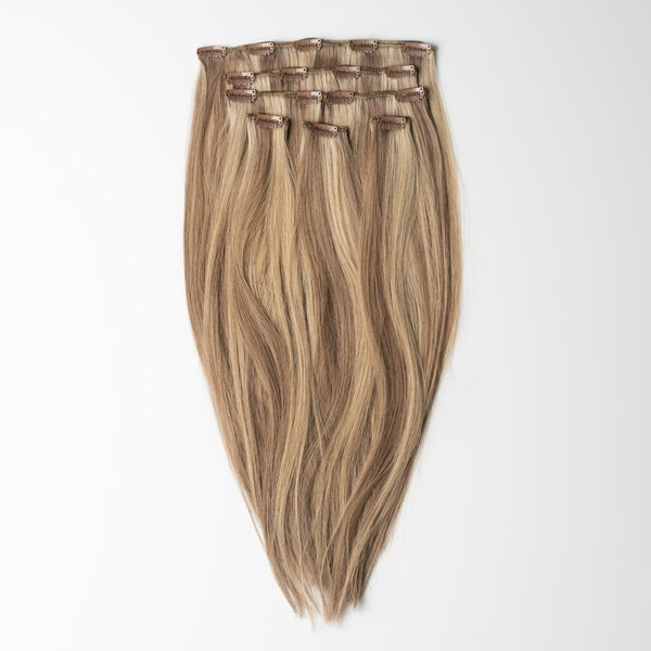 Clip in extensions - Dark Ash Brown 2C