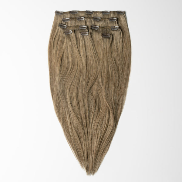 Clip in extensions - Dark Ash Brown 2C