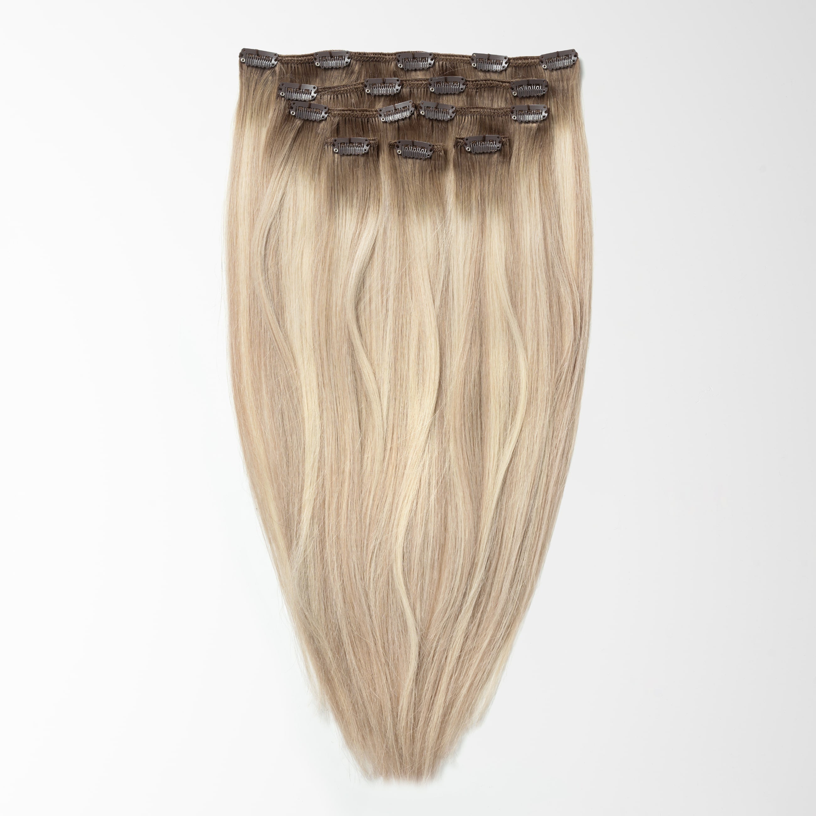 Clip in extensions - Beige Blonde Mix Root 5B+16B/60B