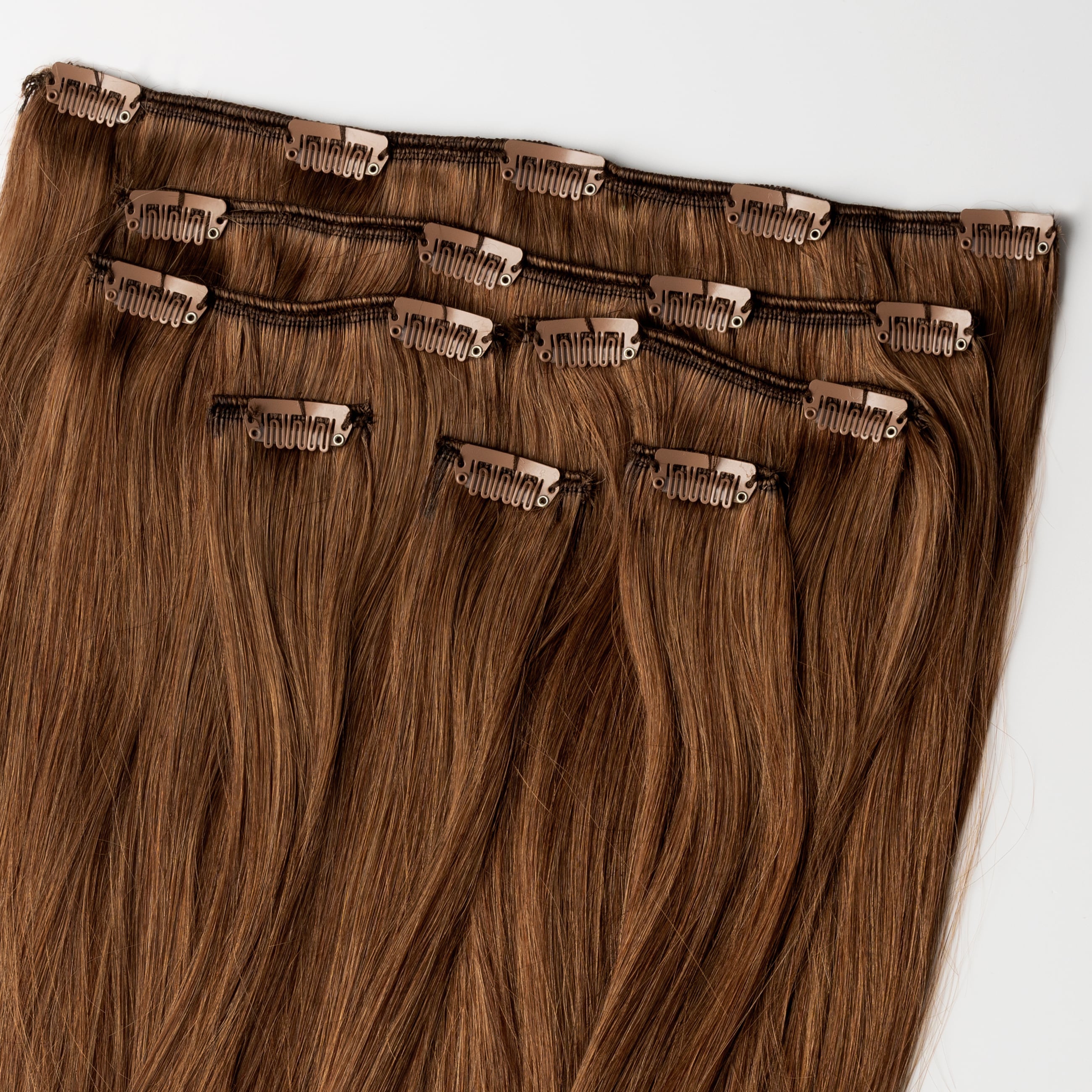 Clip in extensions - Chestnut Brown 6