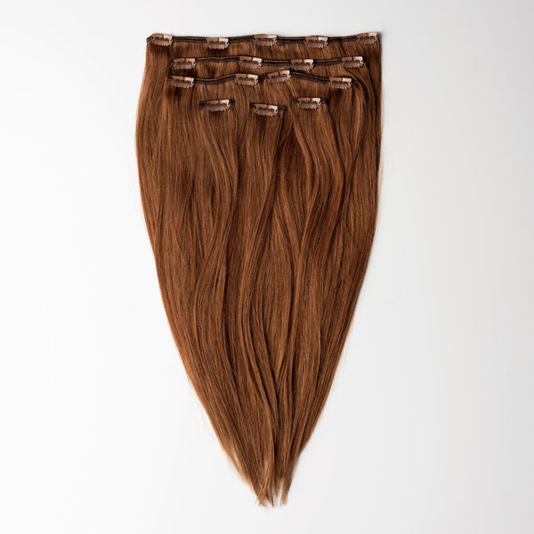 Clip in extensions - Dark Ash Brown 2C