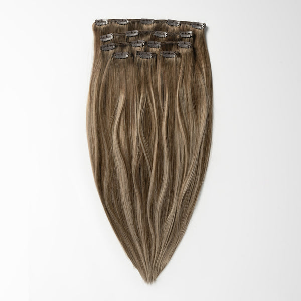 Clip in extensions - Dark Ash Brown 2C