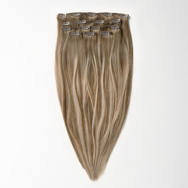 Clip in extensions - Dark Ash Brown 2C