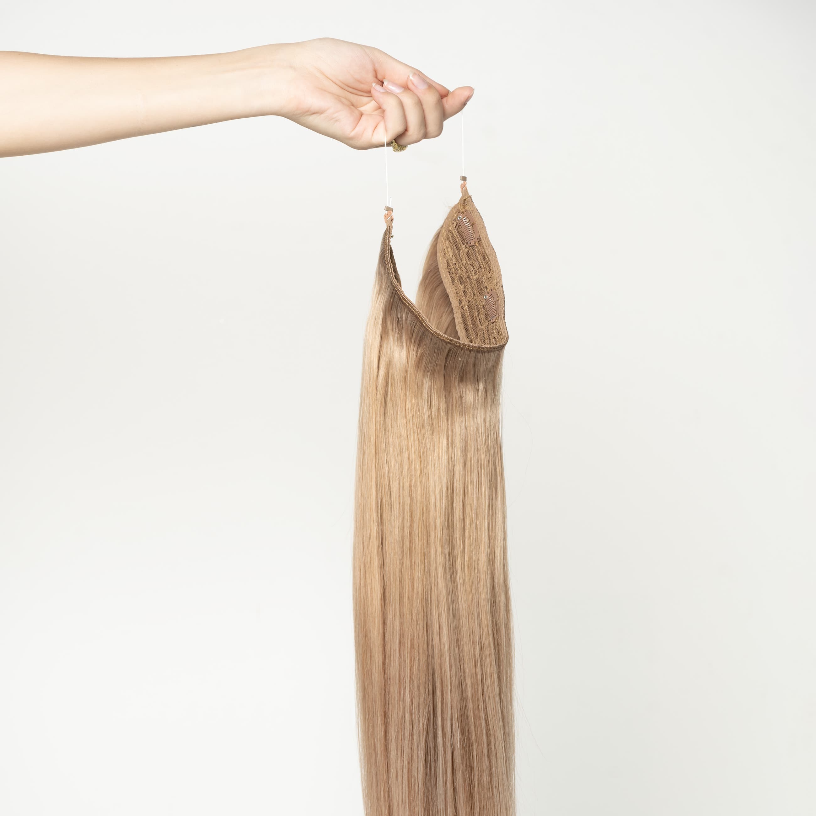 Flip in Extensions - Helles Aschbraun Nr. 12B