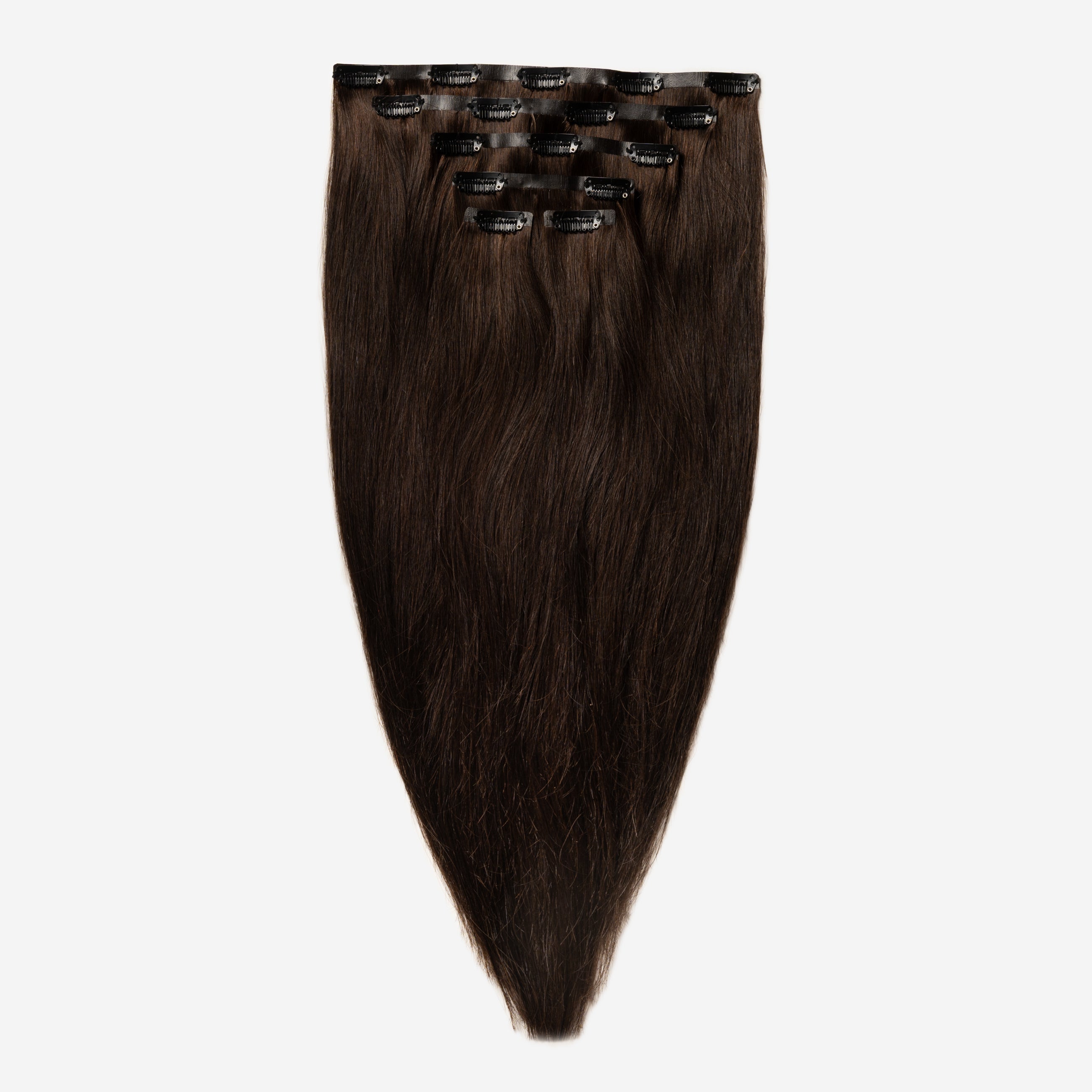 Invisible Clip In - Dark Chocolate Brown 1B