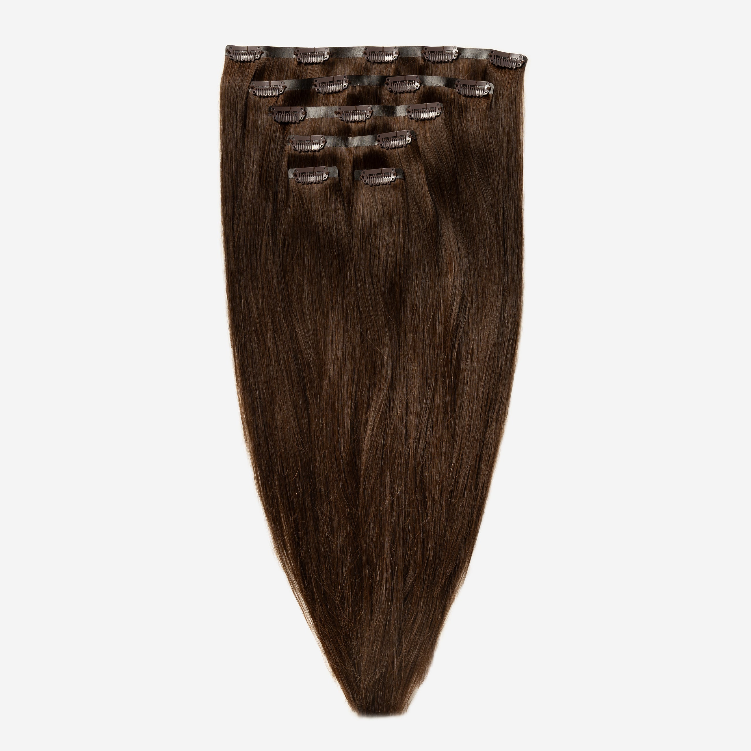 Invisible Clip In - Chocolate Brown 2