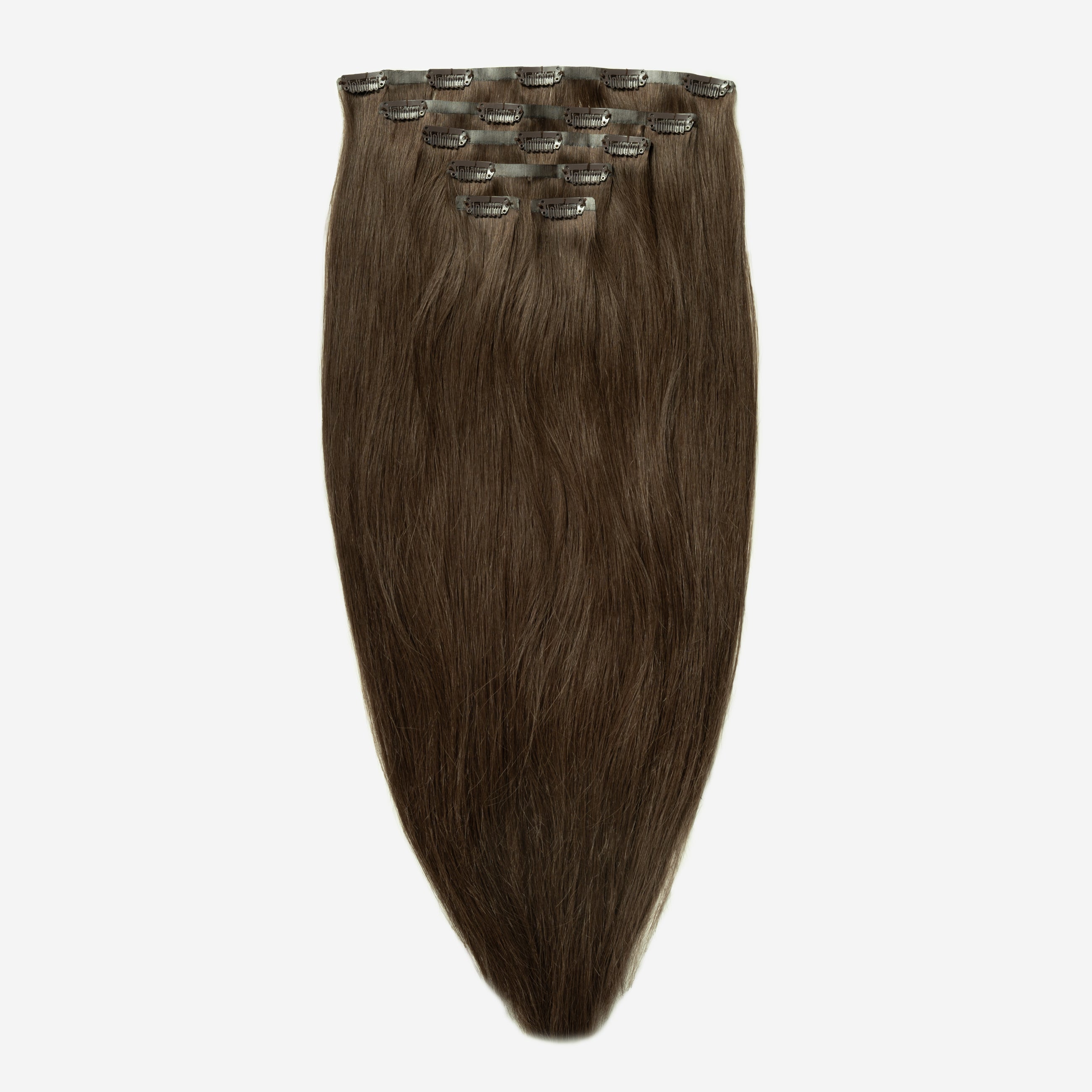 Invisible Clip In - Dark Ash Brown 2C