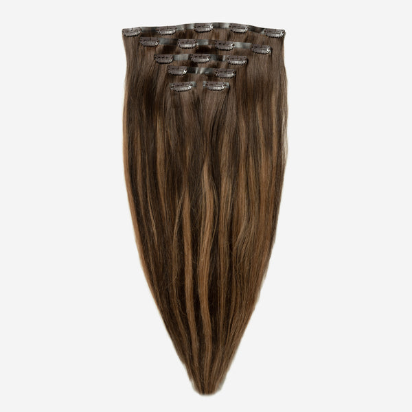 Invisible Clip In - Warm Brown 4