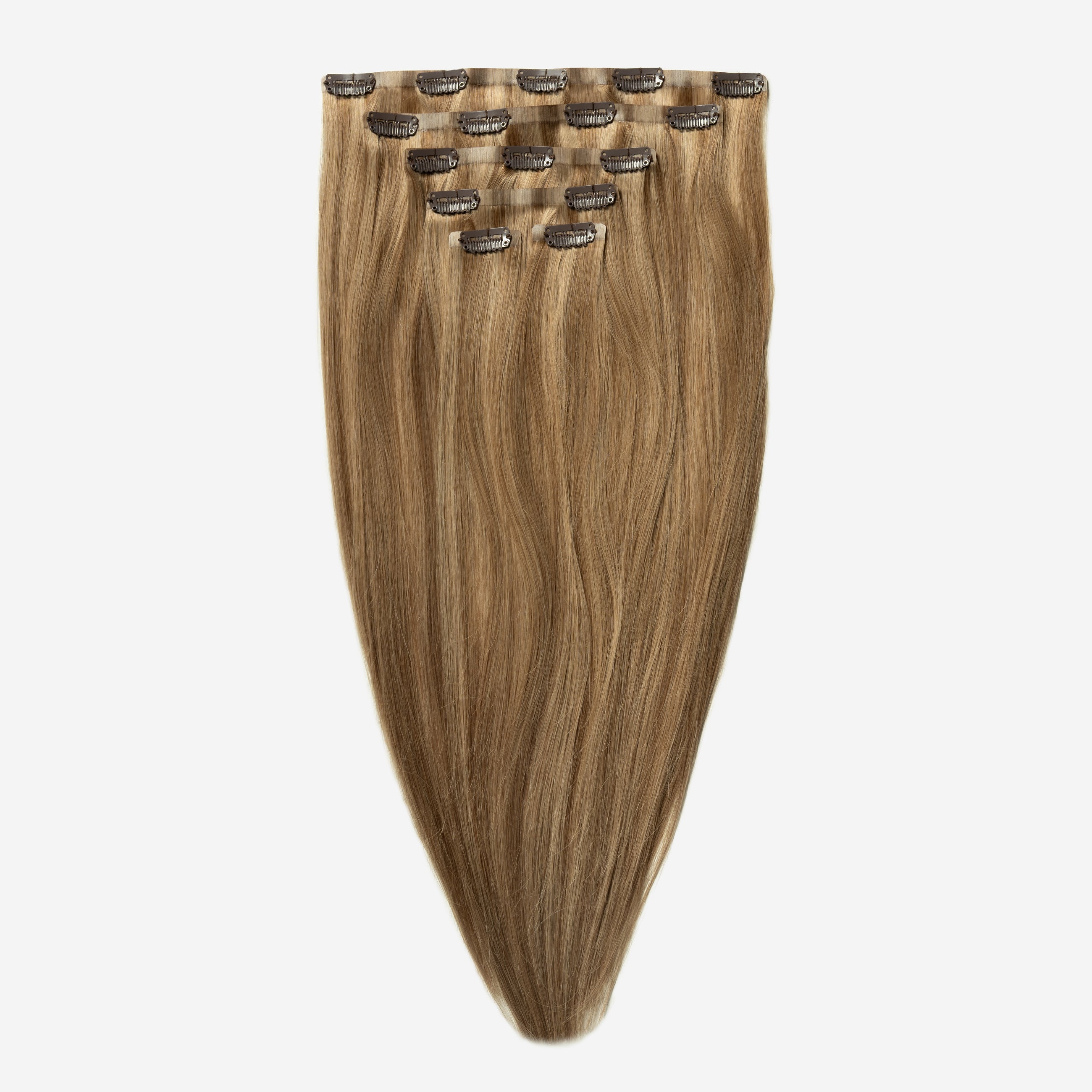 Invisible Clip In - Natural Brown Mix 3/10