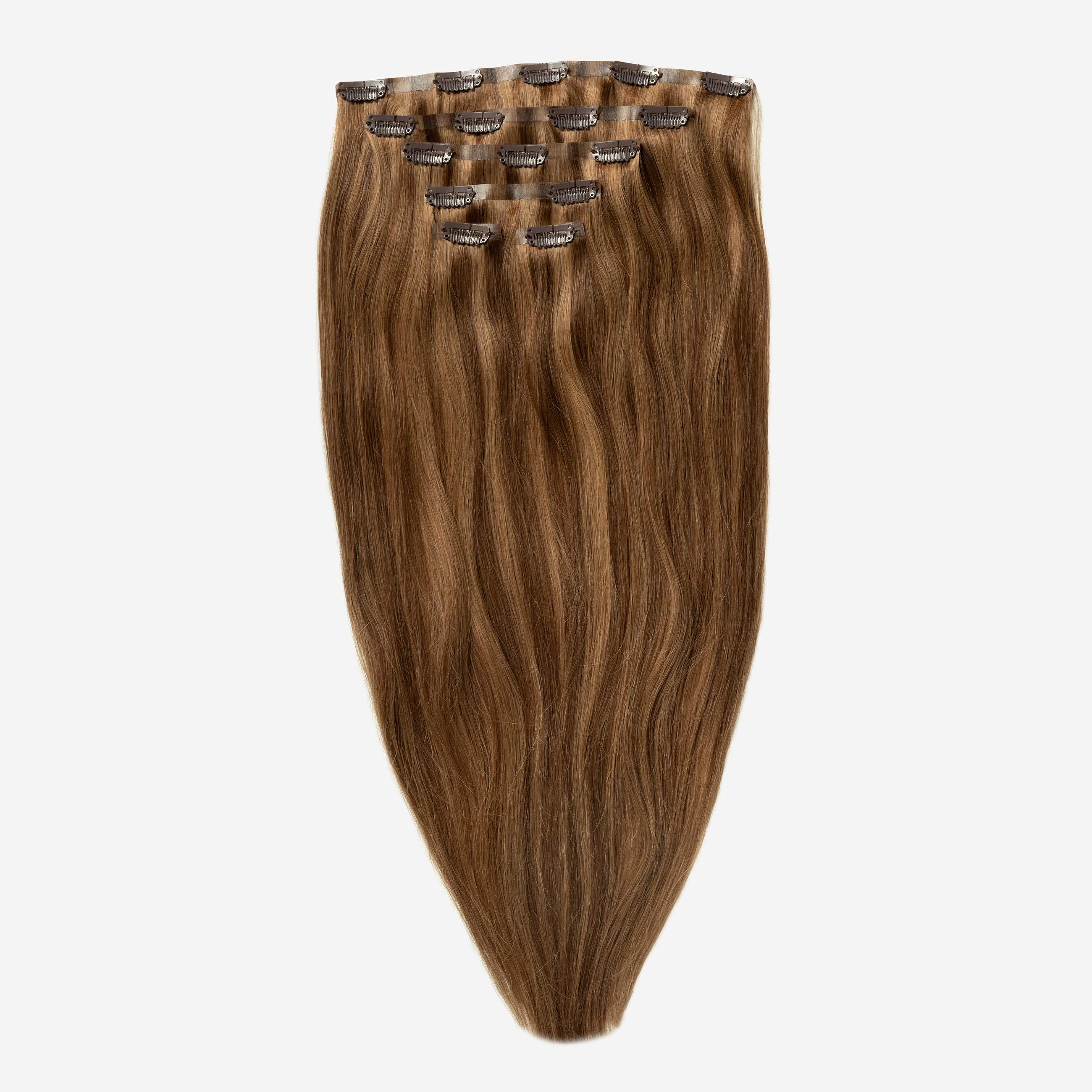 Invisible Clip In - Warm Brown Mix 4/7