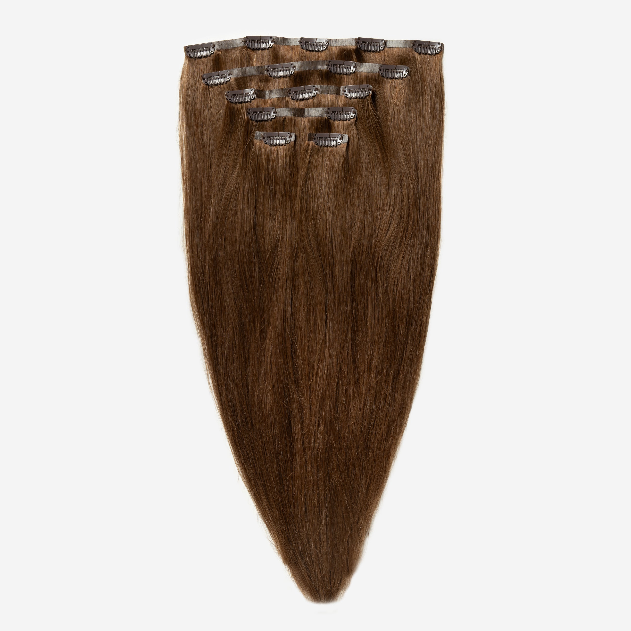 Invisible Clip In - Warm Brown 4