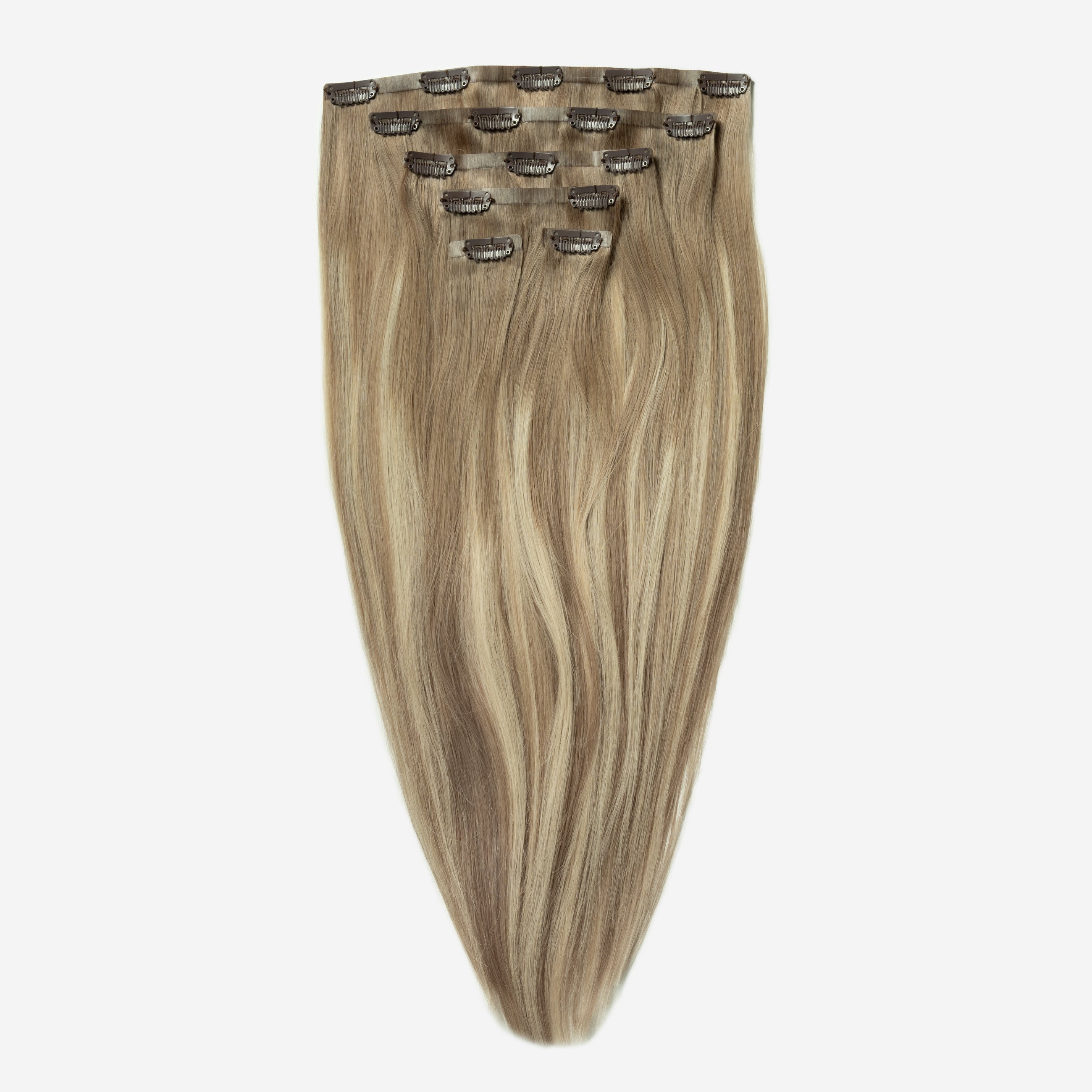 Invisible Clip In - Light Ash Blonde Balayage 5B+60B