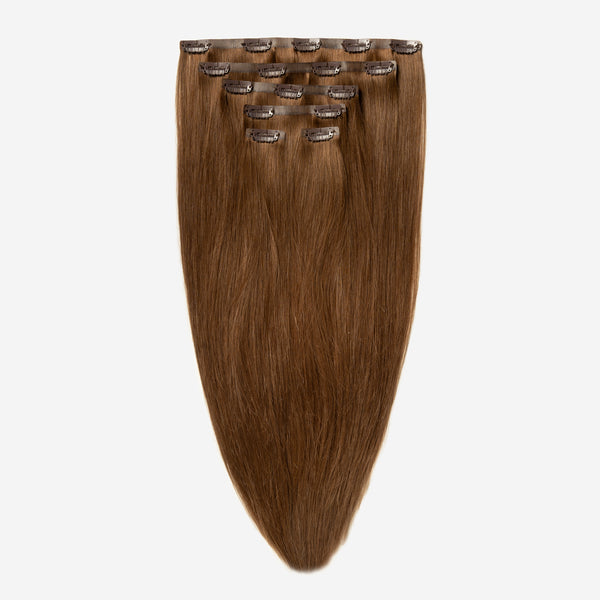 Invisible Clip In - Warm Brown 4