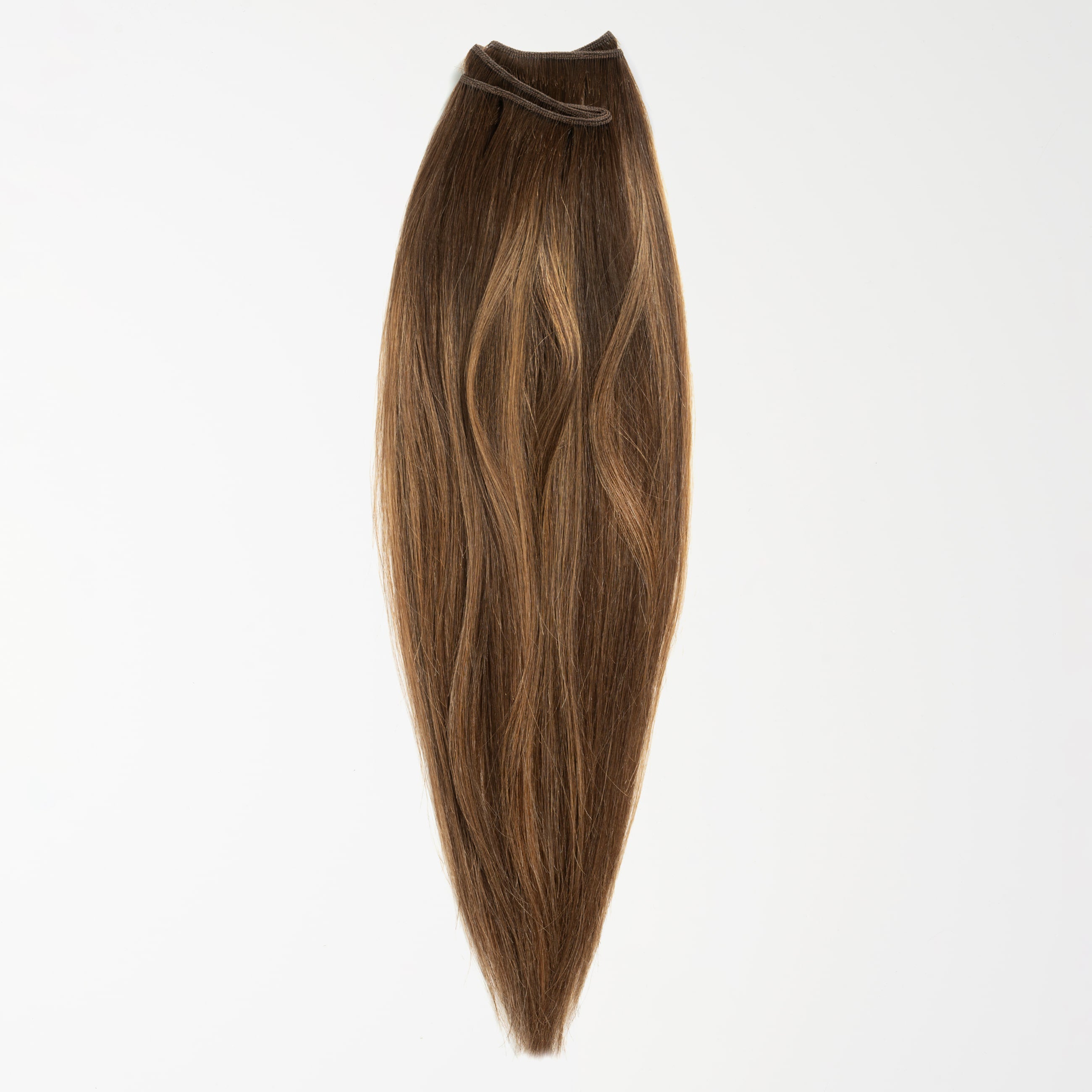 Weft extensions - Warm Brown Balayage 2+7